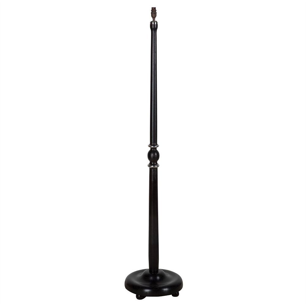 Mahogany and Chrome Art Deco Lamp LC215380