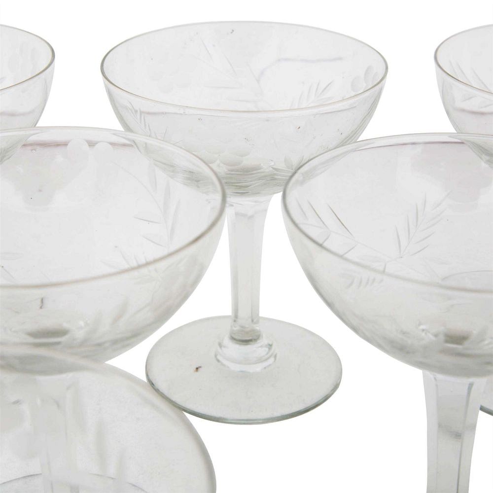 10 Vintage Champagne Glasses DA1512784