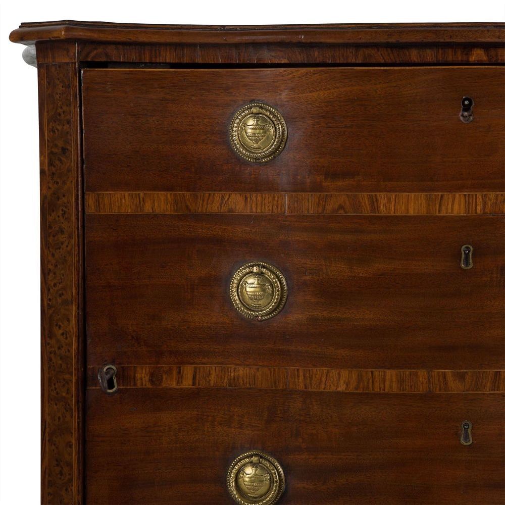 George III Mahogany Serpentine Side Cabinet BK036463