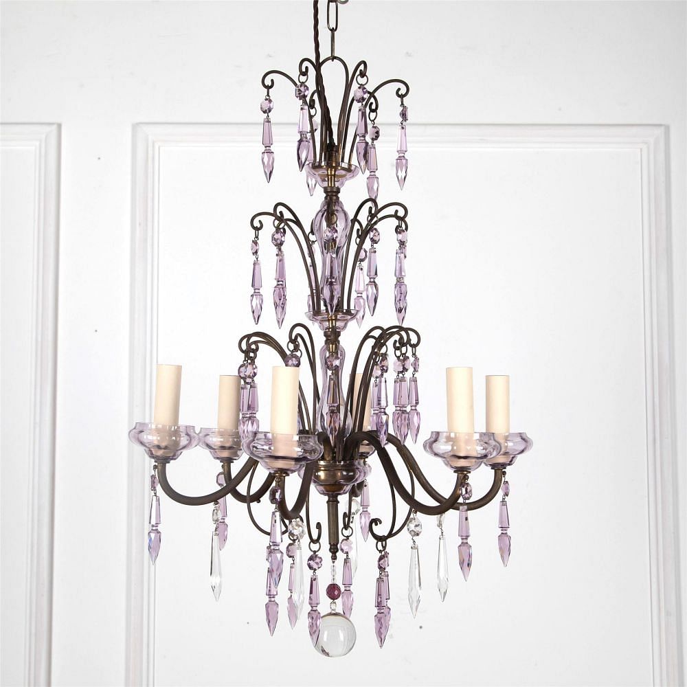Venetian 1930's Six Branch Chandelier LC2162111