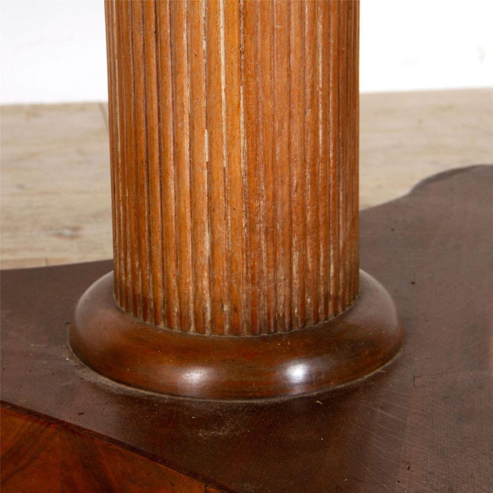 English 19th Century Walnut Pedestal Table TC287306