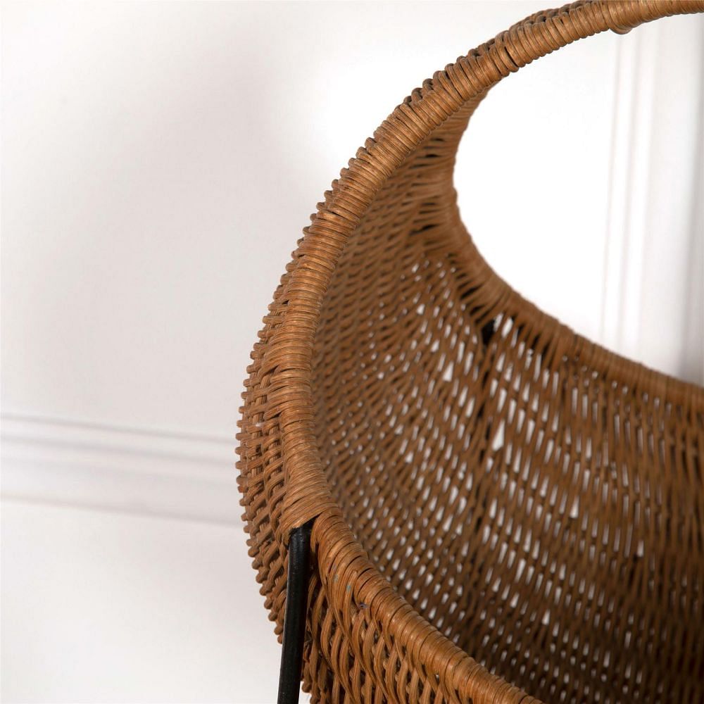 Metal & Wicker Baby Basket OF2962123