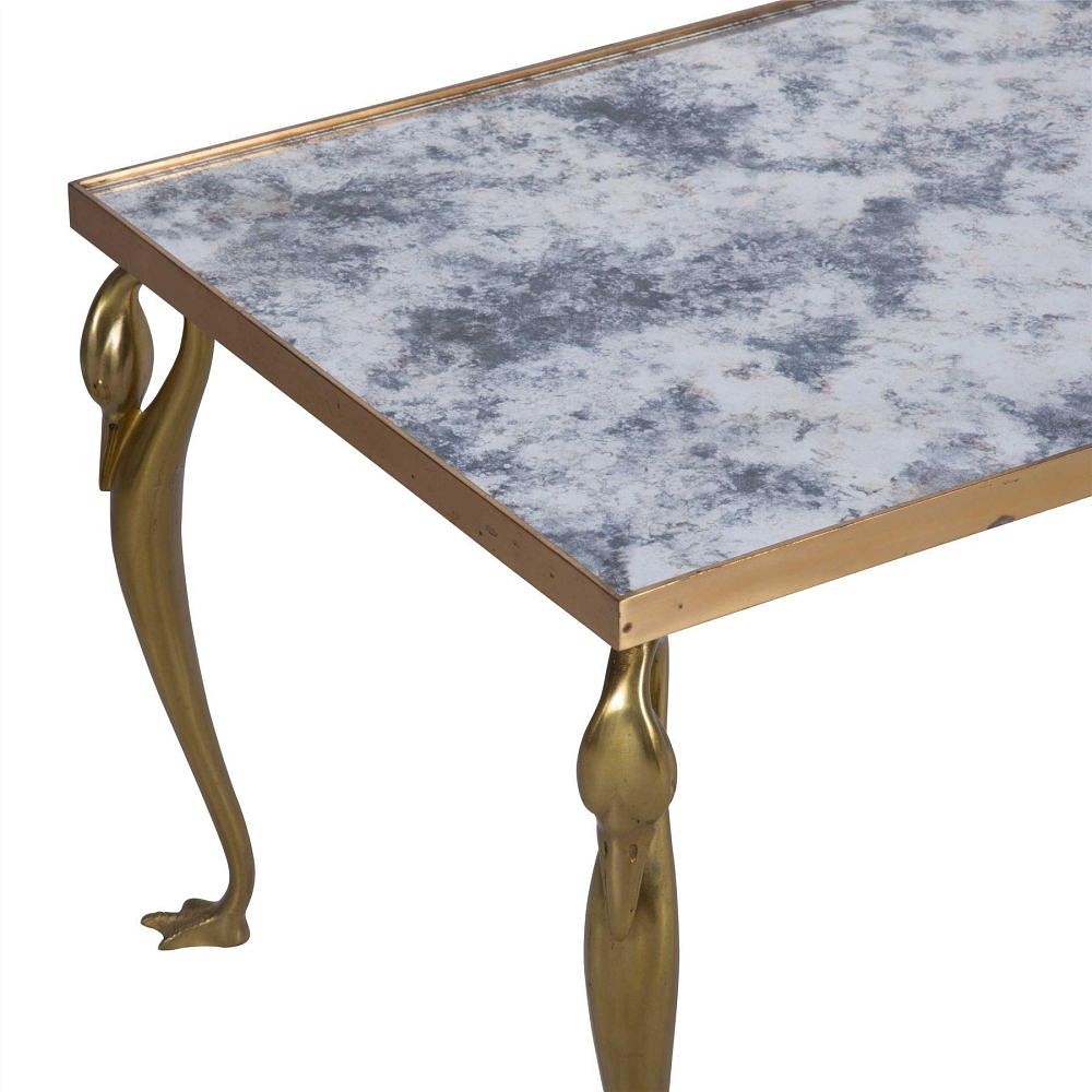 French Brass Swan Coffee Table CT7359938