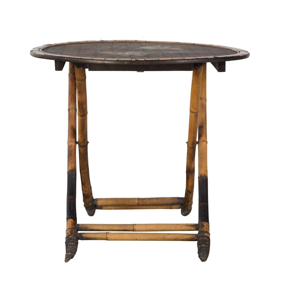 Decorative Folding Bamboo Gueridon TC1556253