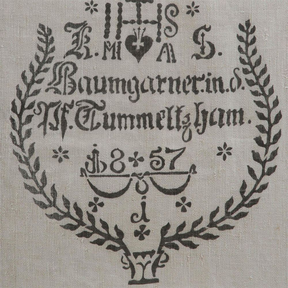 Framed Grain Sack Fragment WD0110781