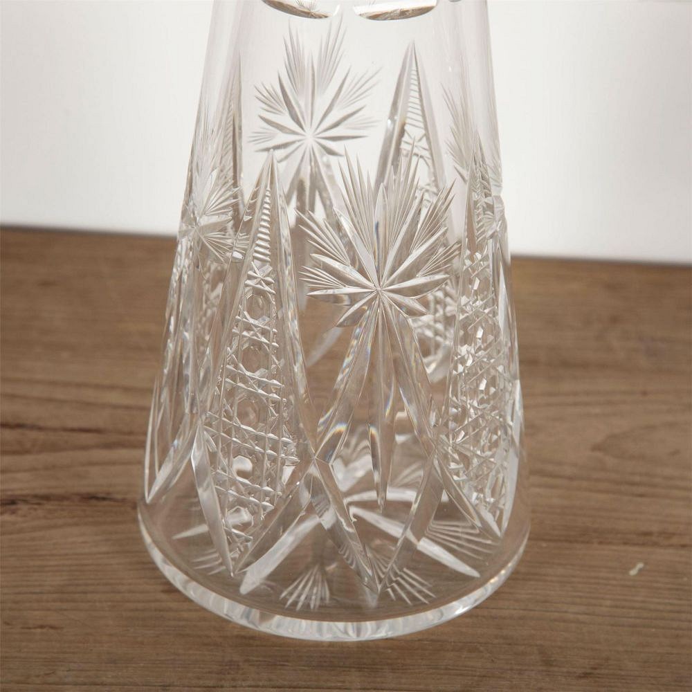 Tall Cut Glass Val Saint Lambert Decanter DA5861429