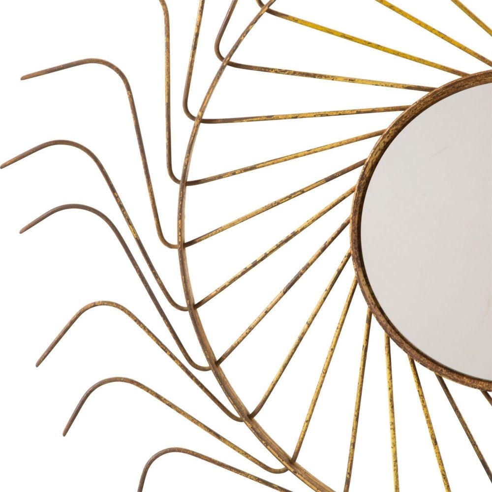 Pair of Large Sunburst Mirrors MI1558240