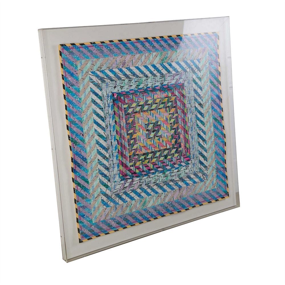 Large Abstract Collage by Mark Templeton WD3055860