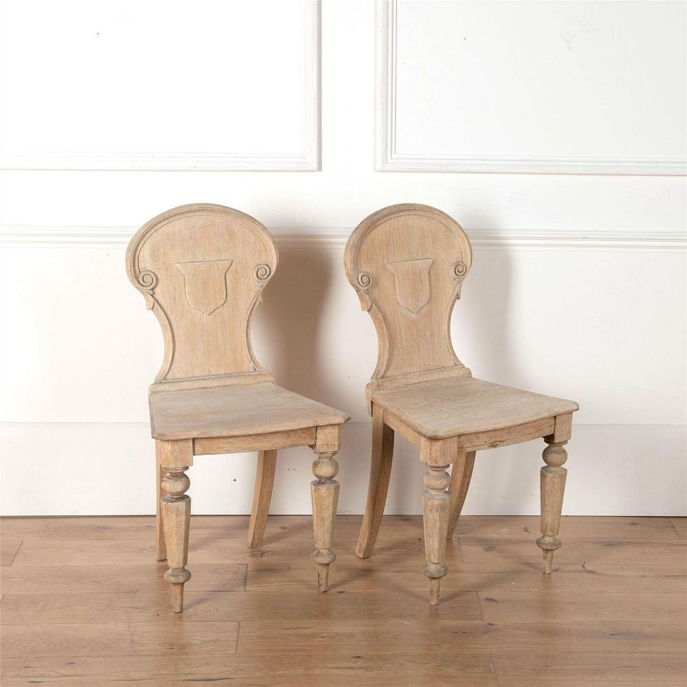 Pair of Oak Hall Chairs CH4362154