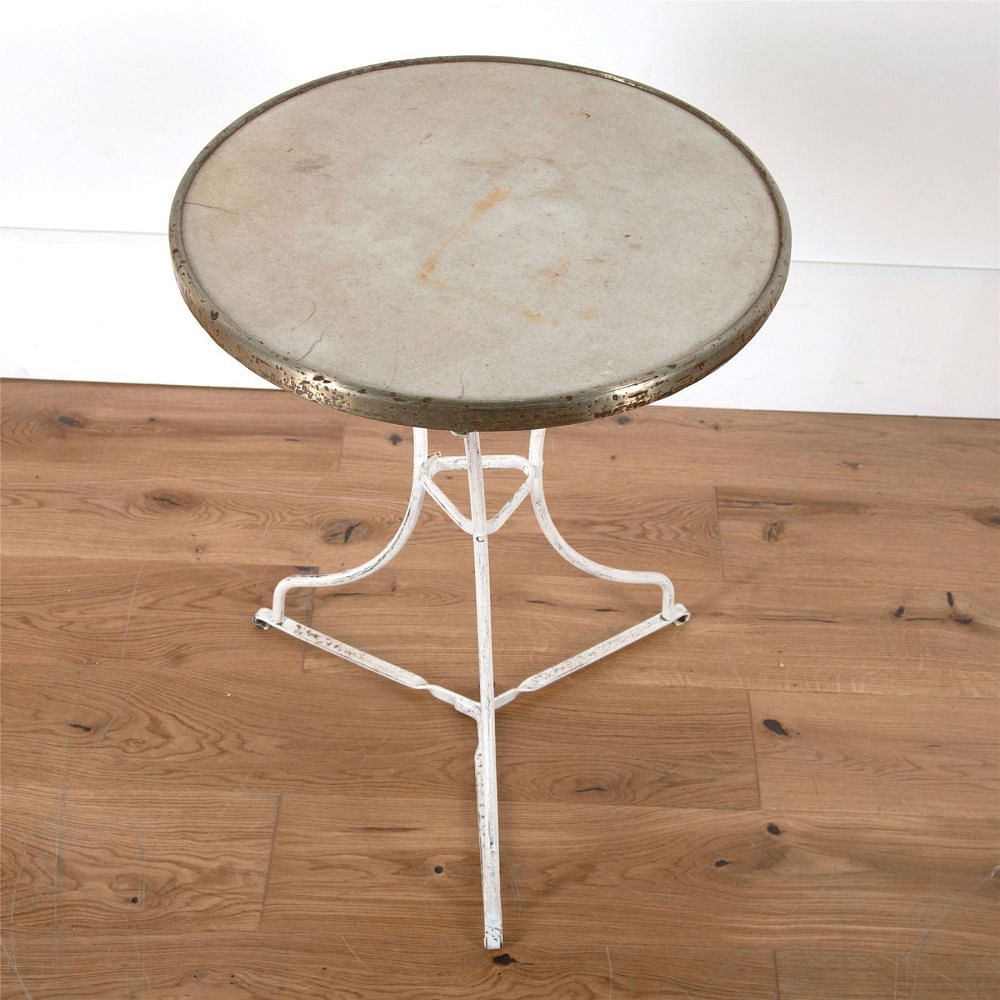 French Stone Topped Garden Gueridon Bistro Table GA2862065