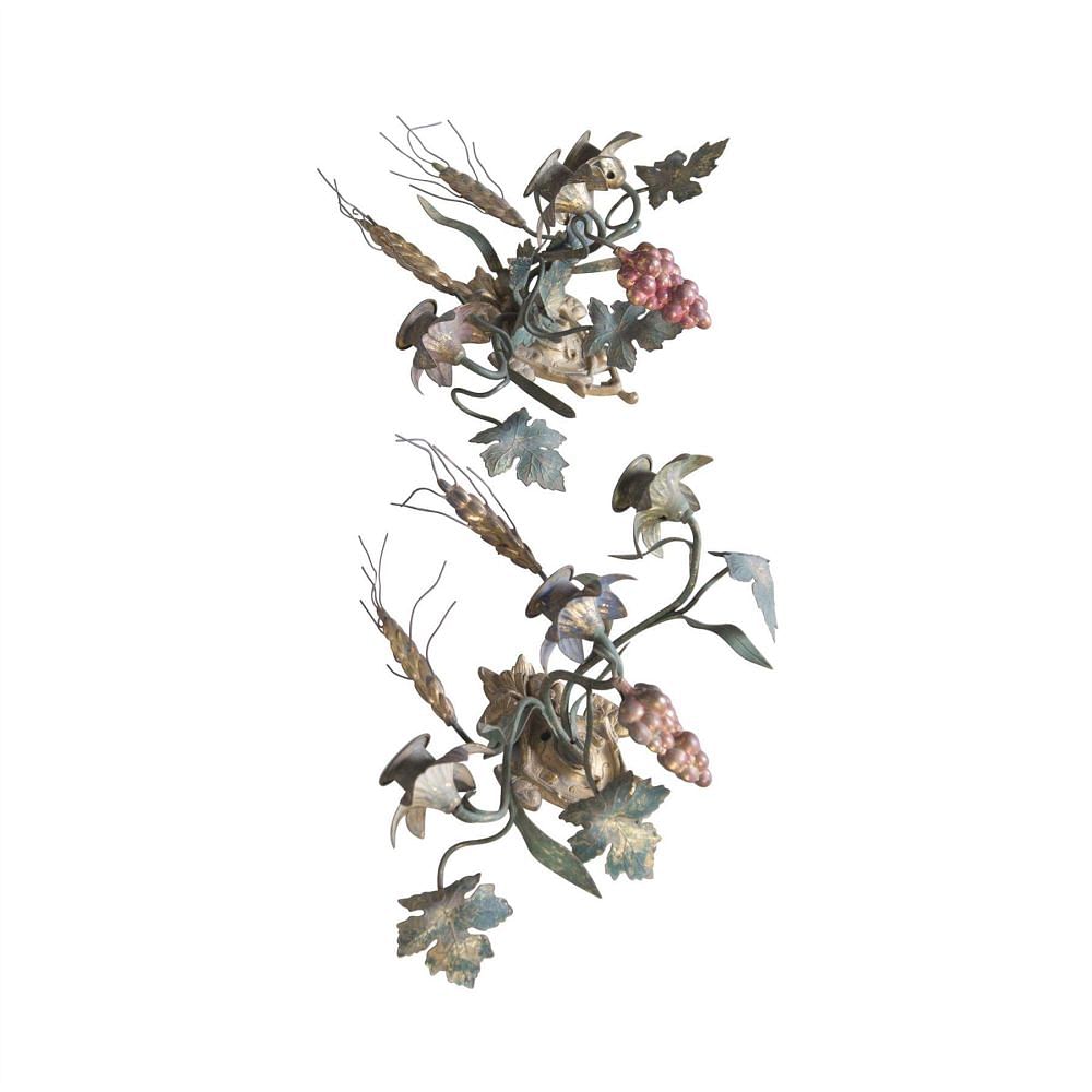 Pair Of French Grape Vine Appliques LW1556489