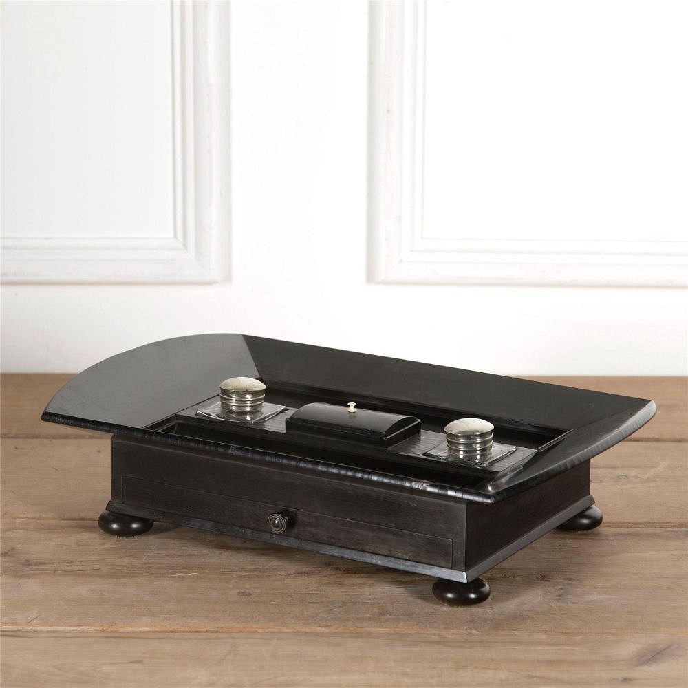 Regency Ebony Anglo Indian Ink Stand DA0362643