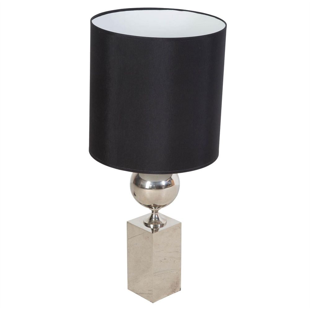 Nickel Plated Table Lamp by Philippe Barbier LT308943