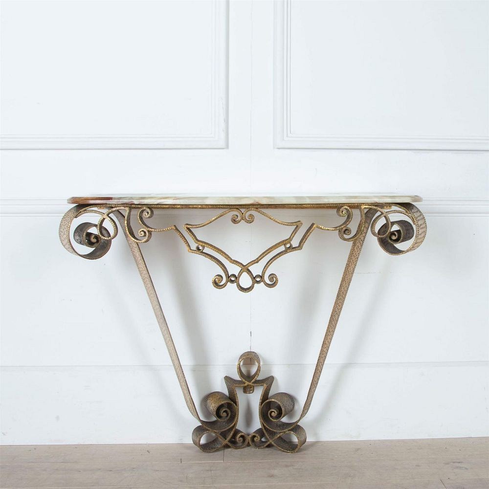 Gilded Iron Console by Pier Luigi Colli CO3061115