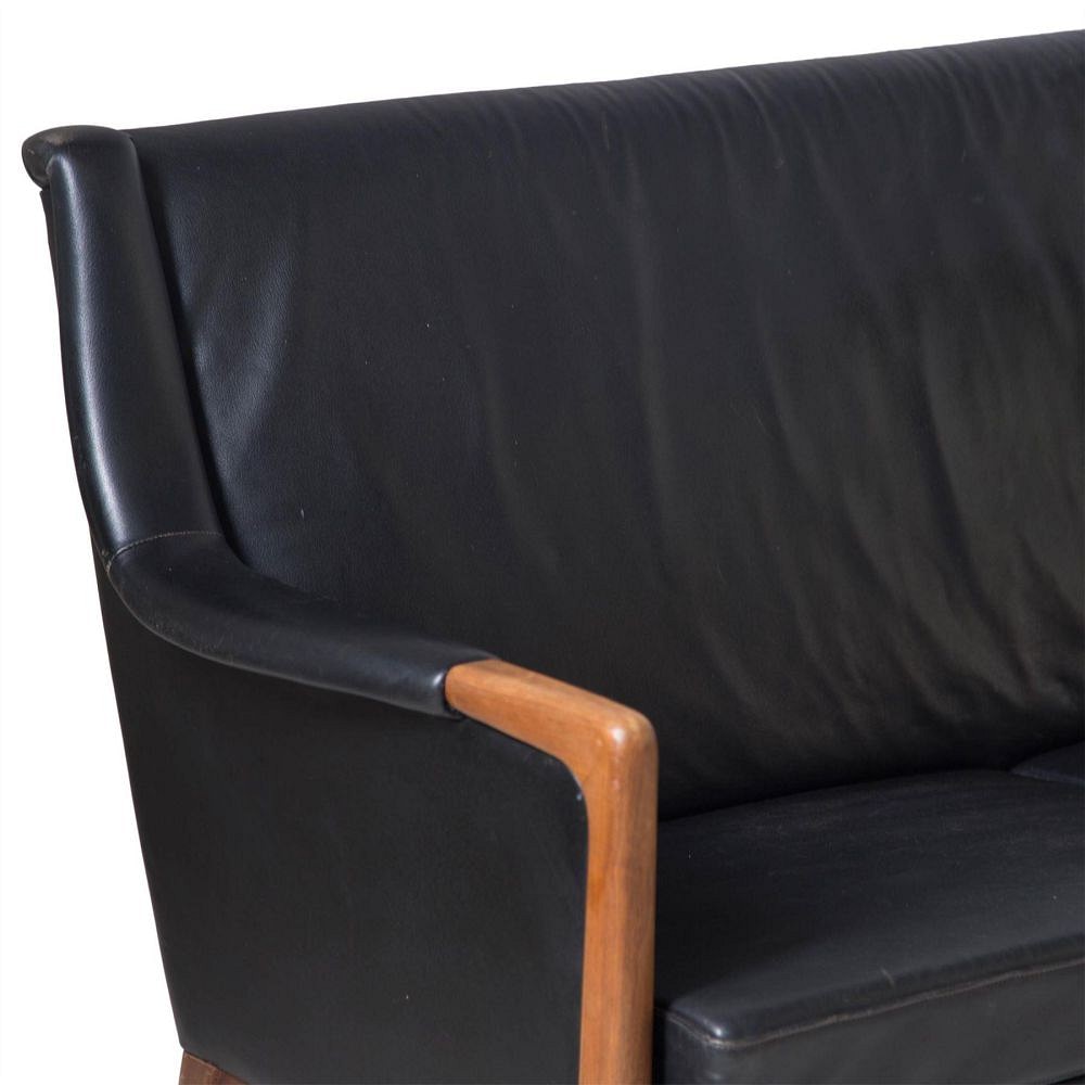 1970s Danish Leather Sofa SB053680