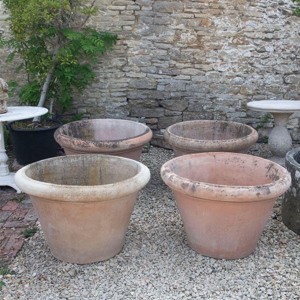 Pair of 20th Century Terracotta Tree Pots GA1961456