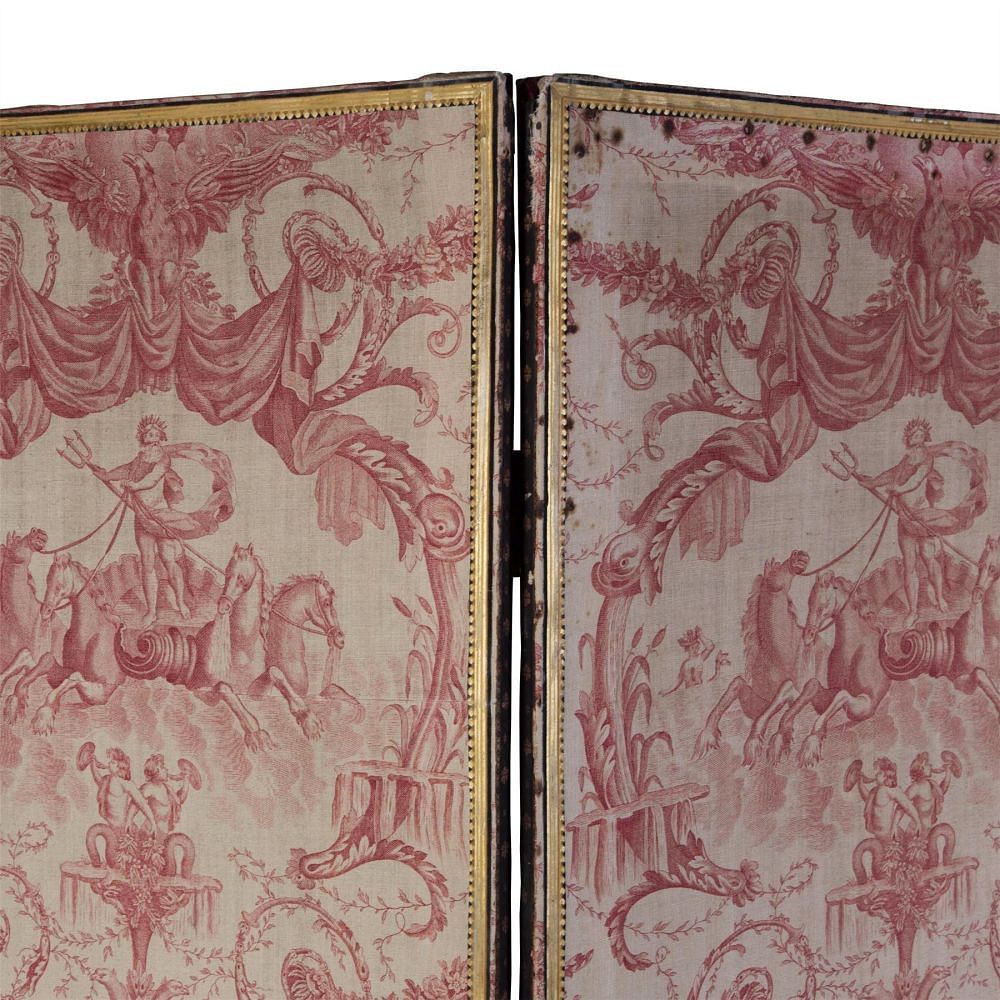 French Toile De Jouy Paravent OF157200