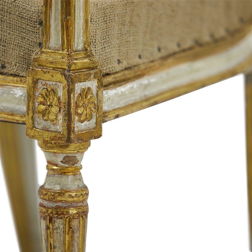 Pair of 18th Century Italian Painted & Gilt Armchairs CH0662263