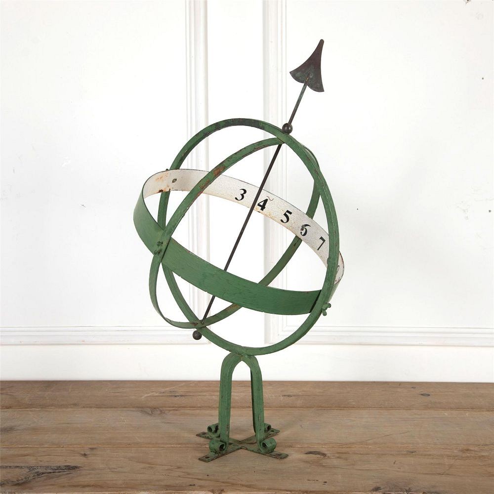 Mid Century French Nautical Armillary Sphere With Original Paint and Numbers GA5961822