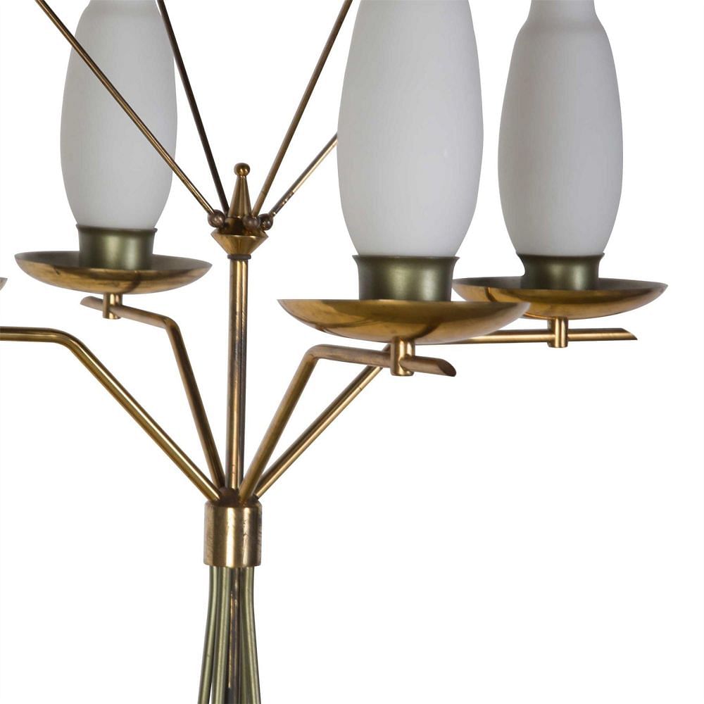 Italian Metal and Brass Floor Lamp LF3055859