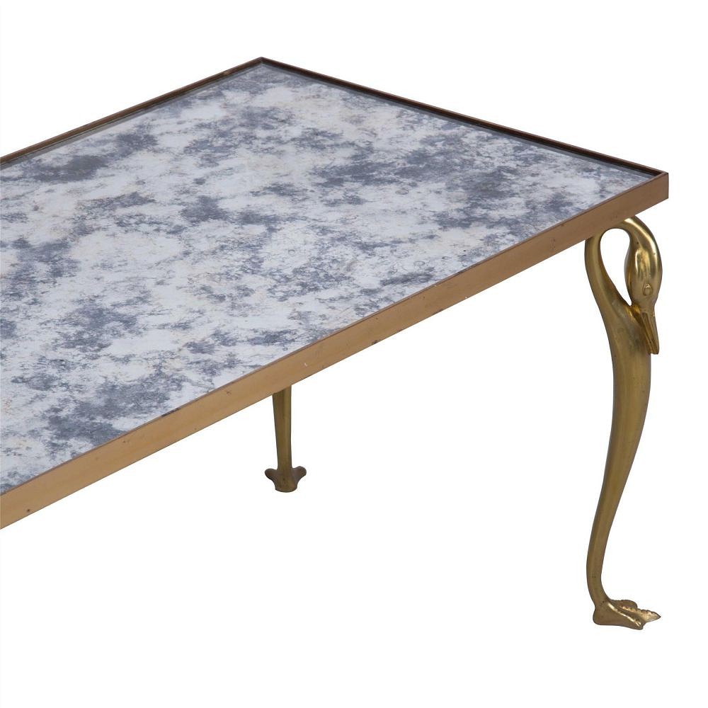 French Brass Swan Coffee Table CT7359938