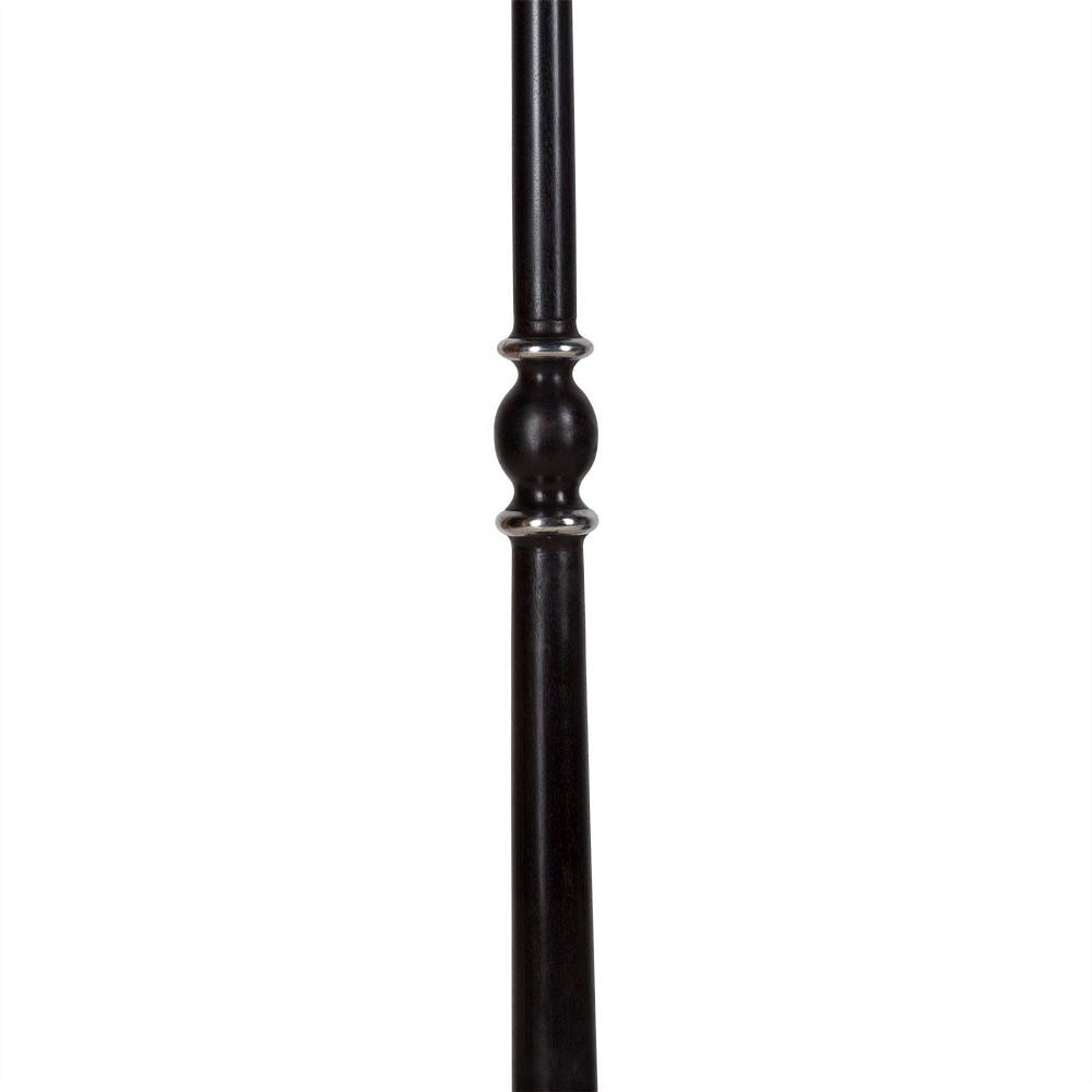 Mahogany and Chrome Art Deco Lamp LC215380