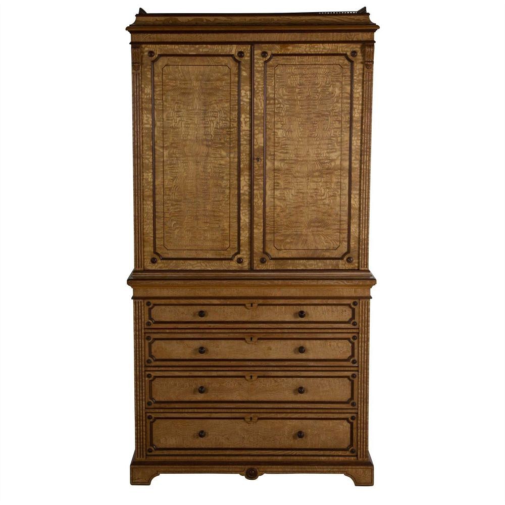 19th Century Hungarian Ash Cupboard CU105126