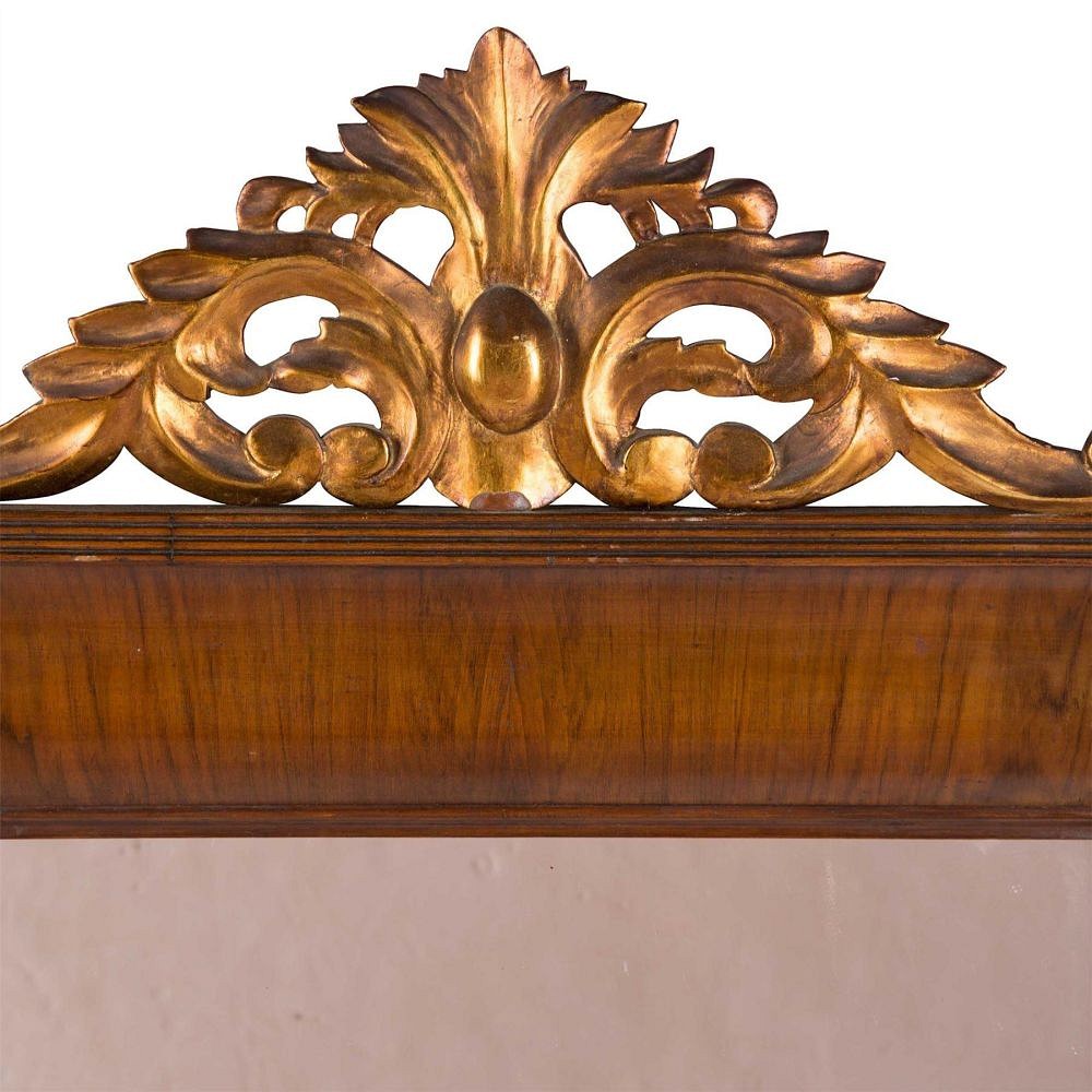 Walnut and Gilt Mirror MI5258901