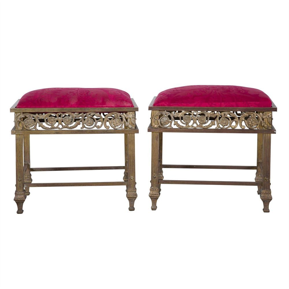 Pair of Brass Stools ST5258207