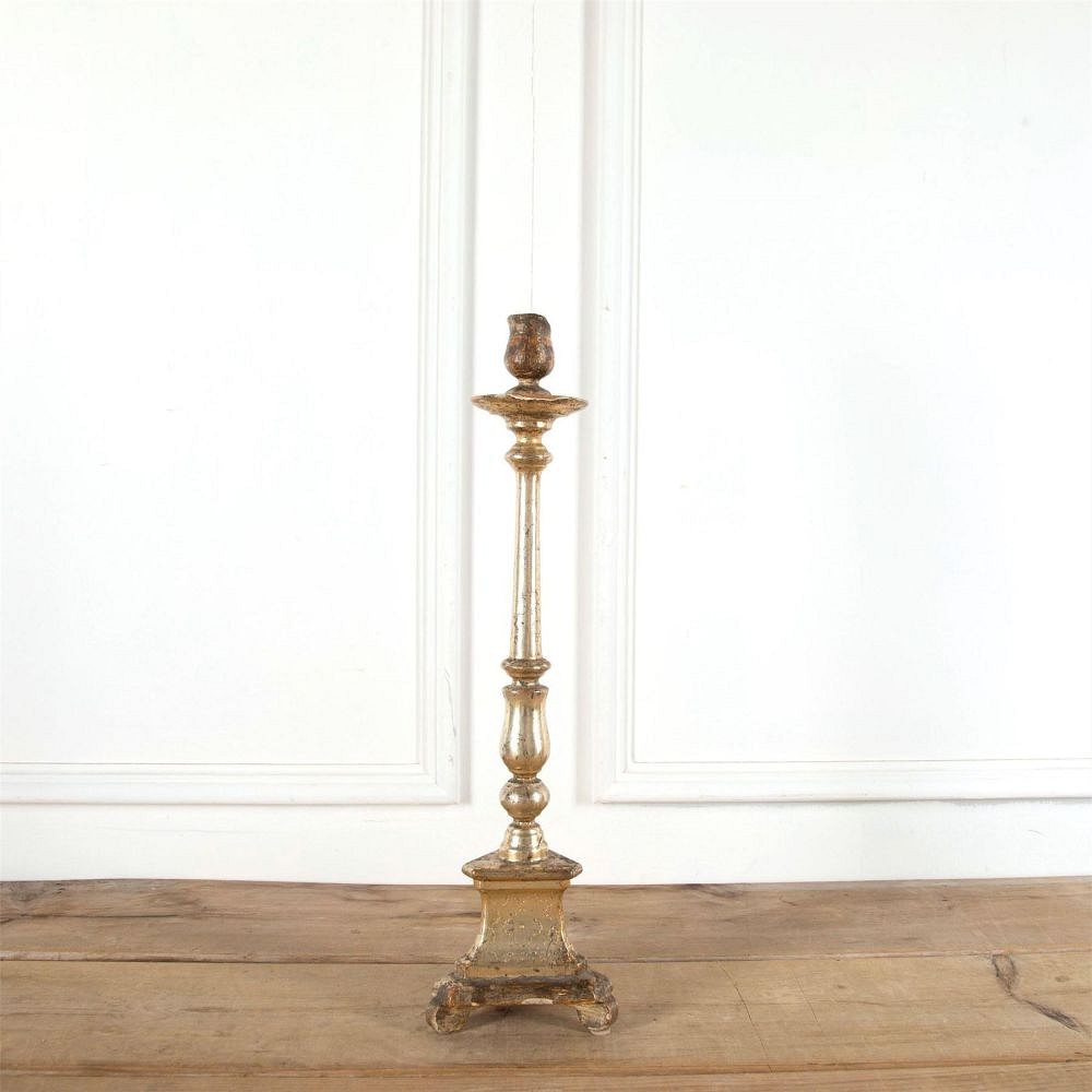 19th Century Silver Gilt Candlestick DA9161311