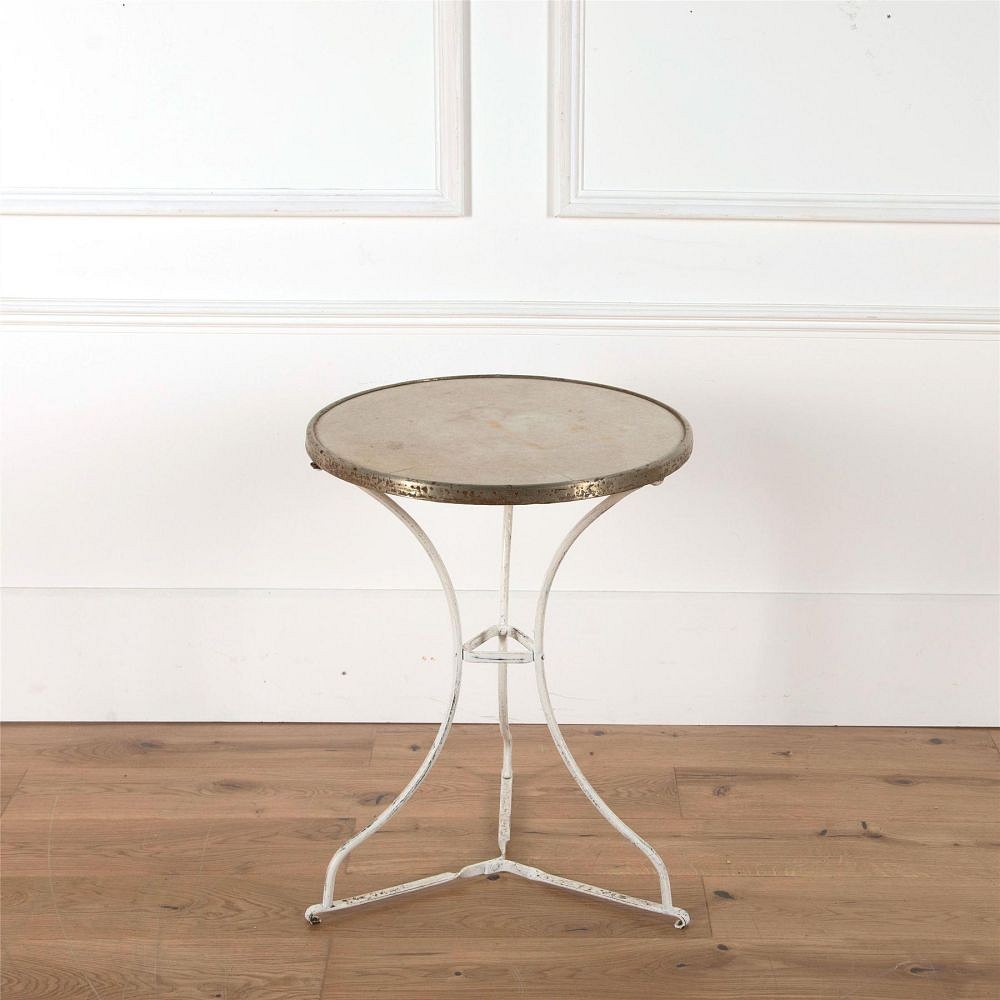 French Stone Topped Garden Gueridon Bistro Table GA2862065