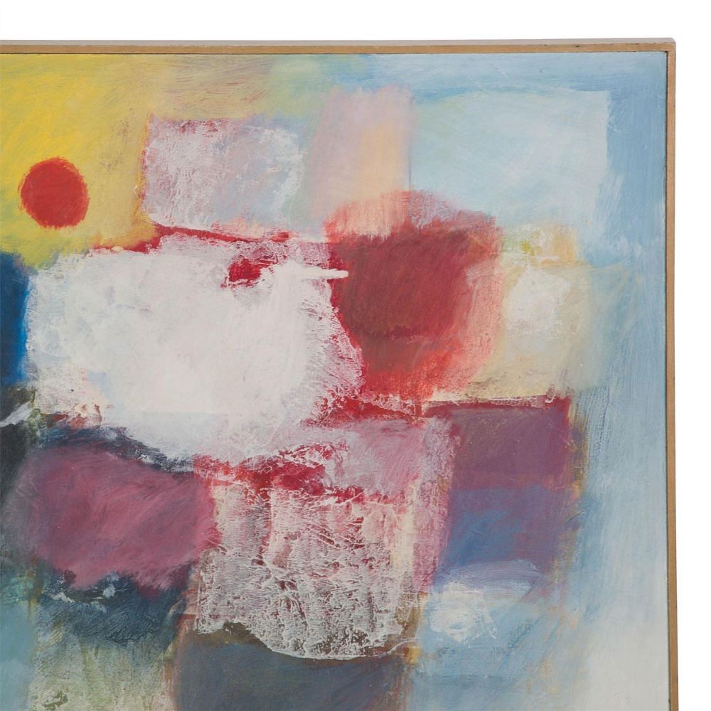 Abstract Oil on Panel Painted by Bernard Zawisa WD3010373