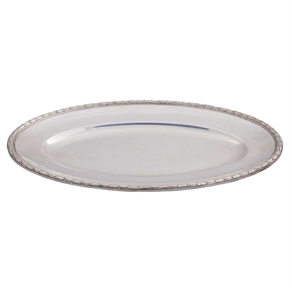 Oval Laurel Wreath Rimmed Platter DA5858841
