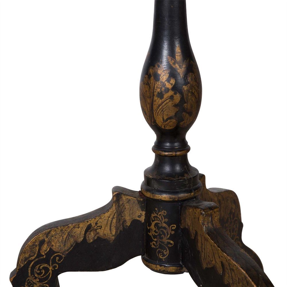 19th Century Ebonised & Gilt Tilt Top Side Table TC2057924