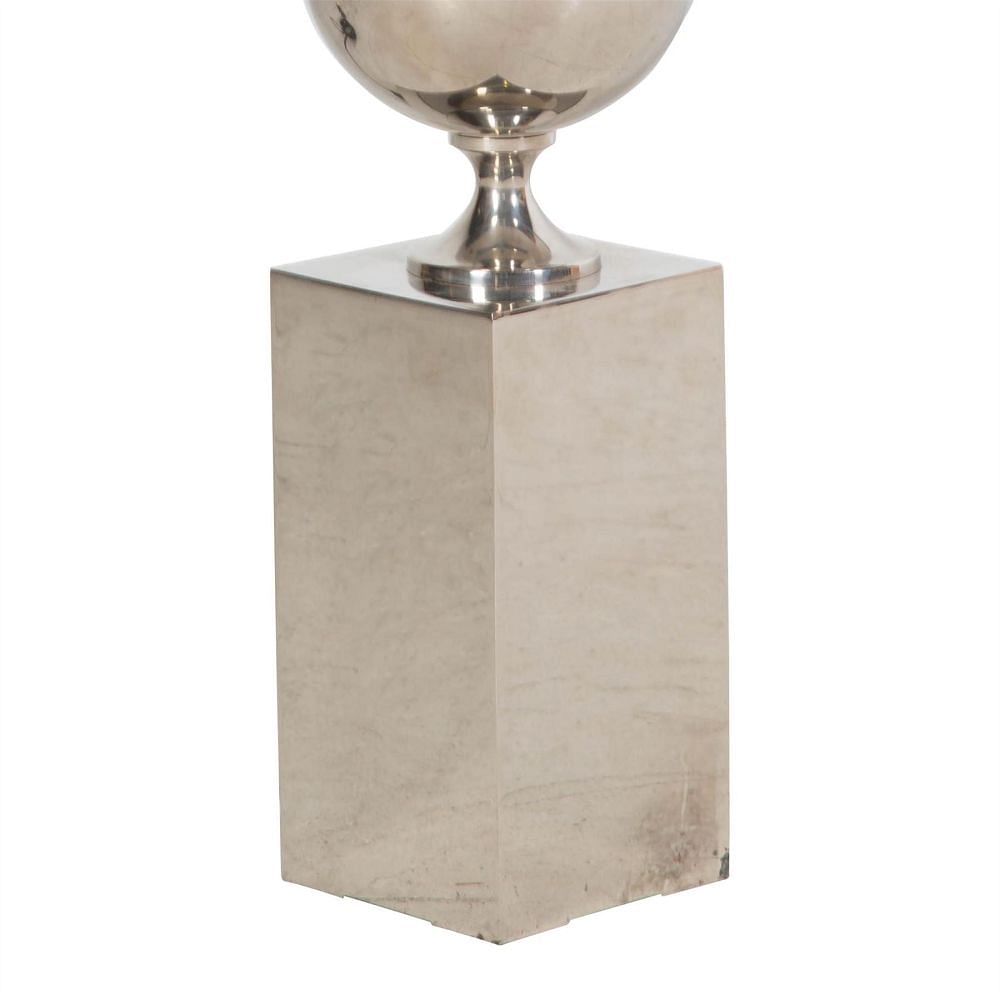 Nickel Plated Table Lamp by Philippe Barbier LT308943