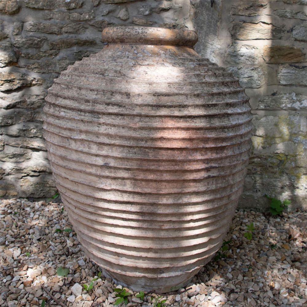 Ribbed Spanish Terracotta Olive Oil Jar GA0161495