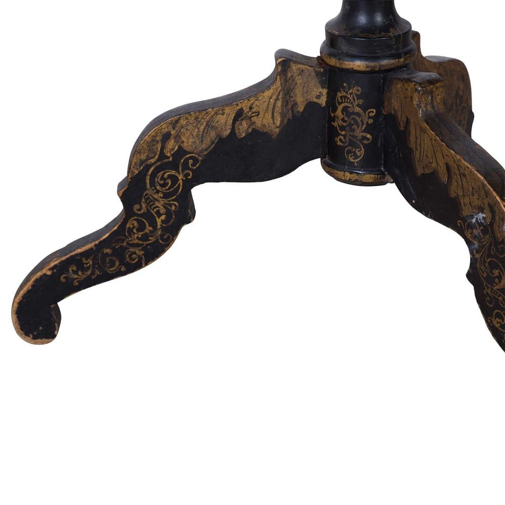 19th Century Ebonised & Gilt Tilt Top Side Table TC2057924