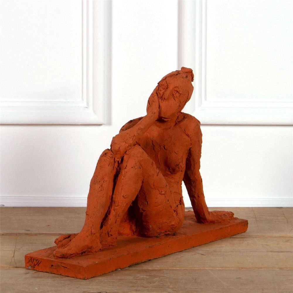 Seated Female Nude Sculpture DA0961998