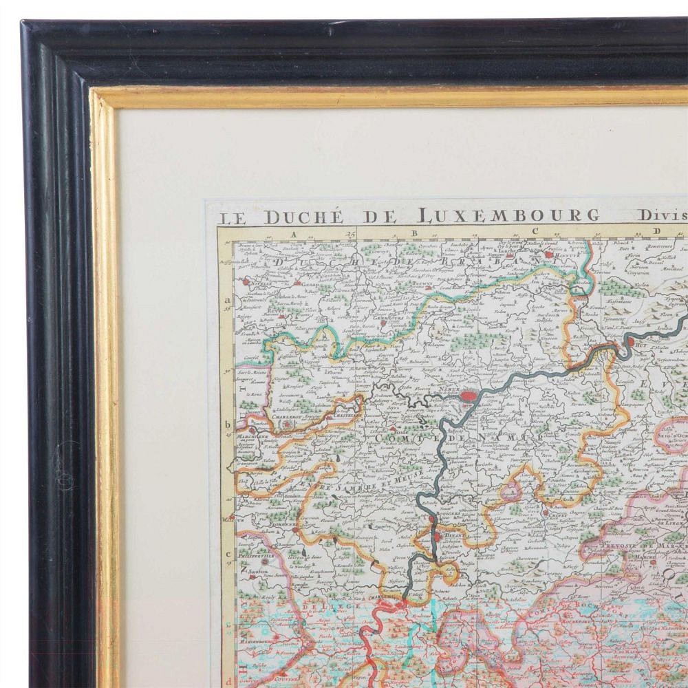 Le Duche De Luxembourg Hand Coloured Map WD0112831