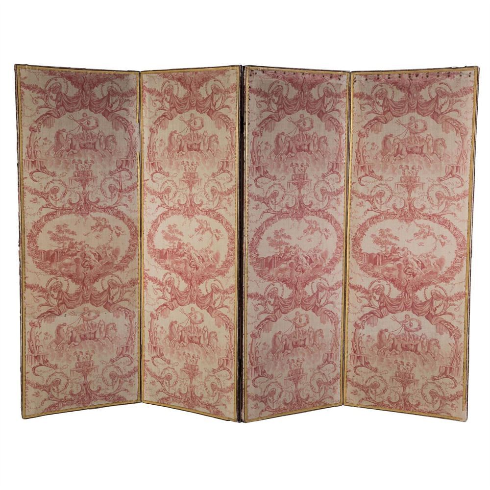 French Toile De Jouy Paravent OF157200