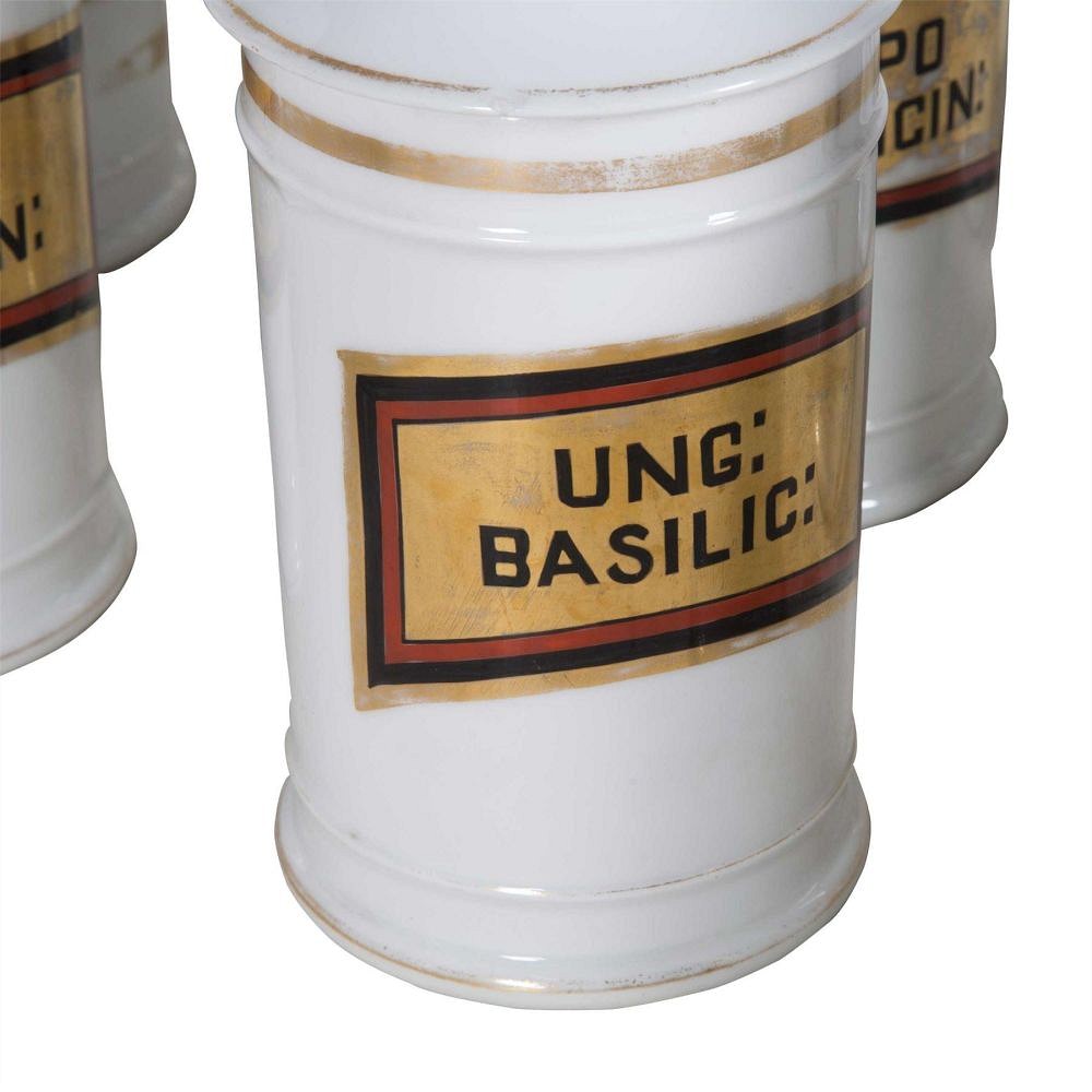 Large Collection of Porcelain Pharmacy Jars DA9060573