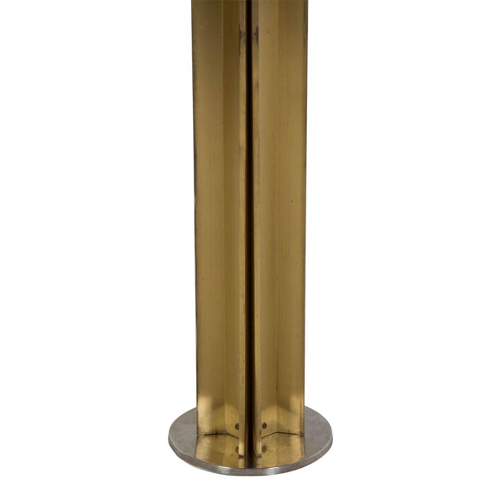 Chrome and Gilded Metal Floor Lamp LF3010675