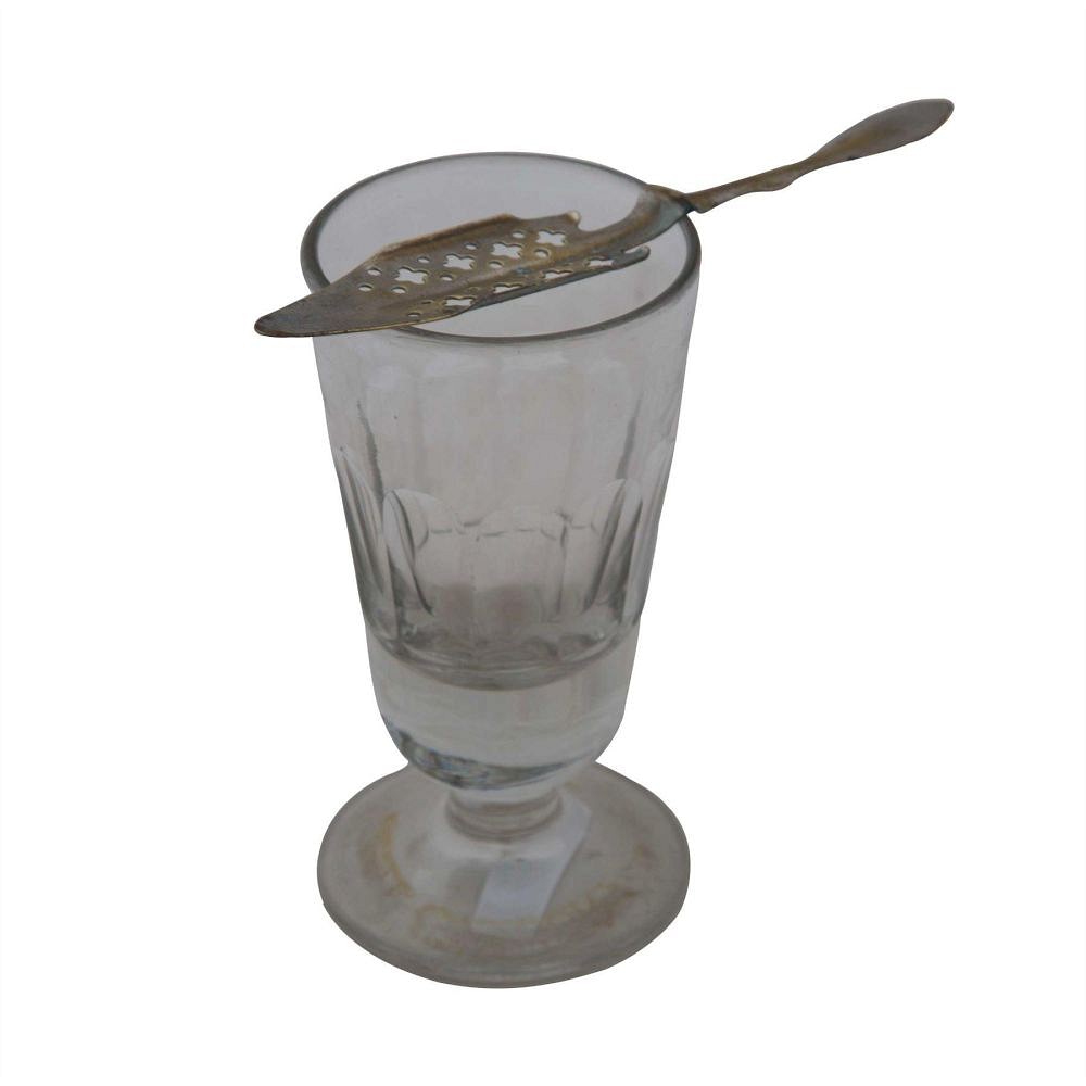 French Absinthe Glass and Spoon DA4454948