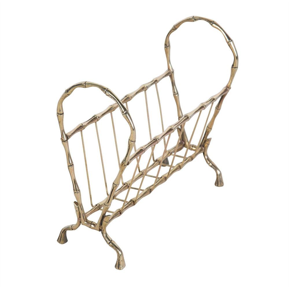 Mid Century Faux Bamboo Magazine rack OF1554170