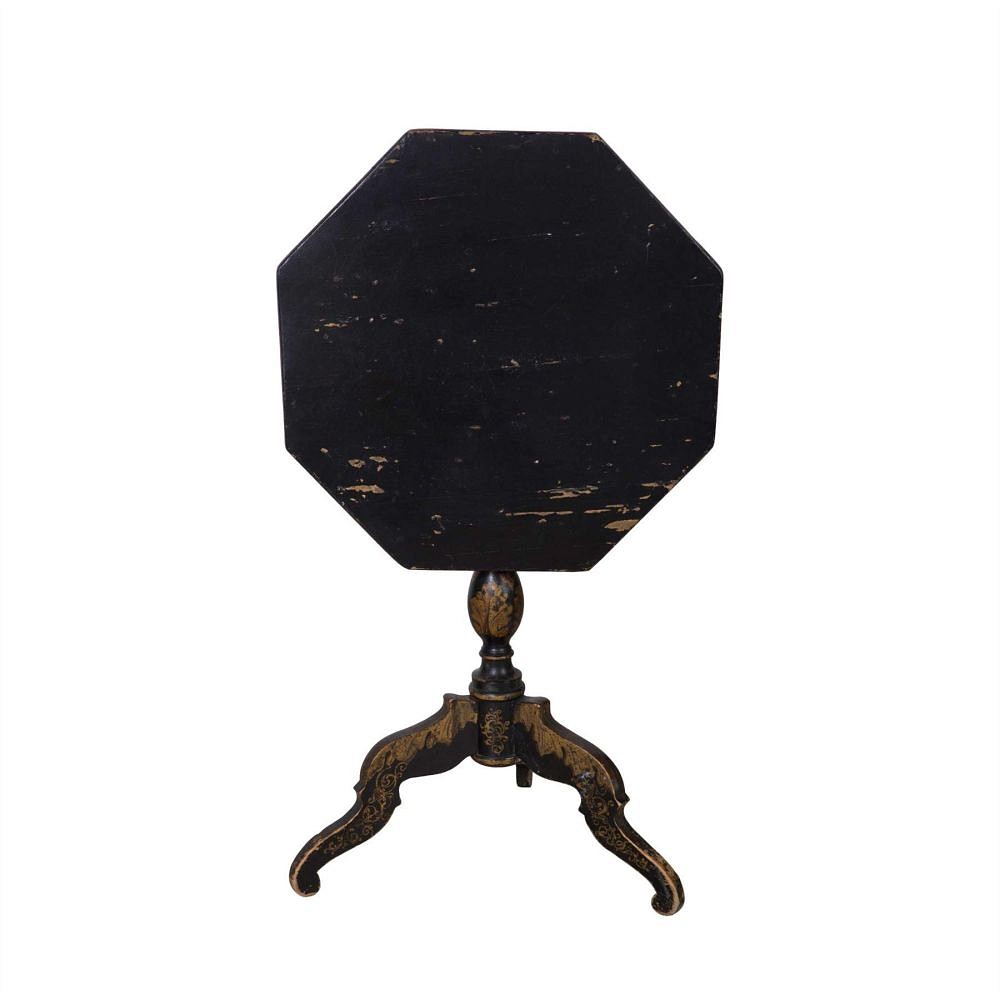 19th Century Ebonised & Gilt Tilt Top Side Table TC2057924