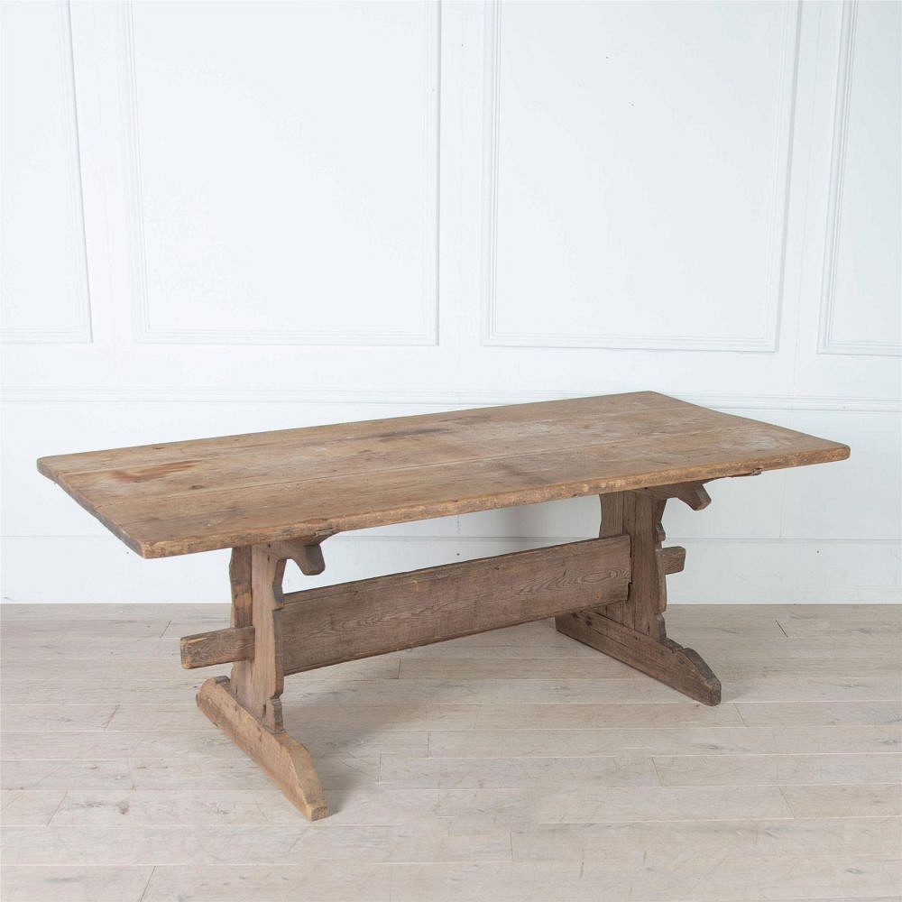 19th Century Farmhouse Trestle Table TD1161091