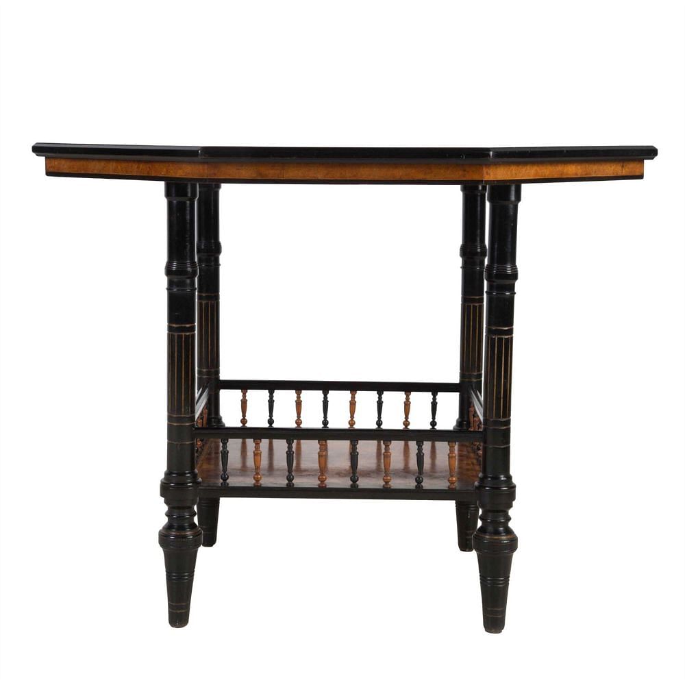 Aesthetic Movement Amboyna Ebonised Centre Table TC0512758