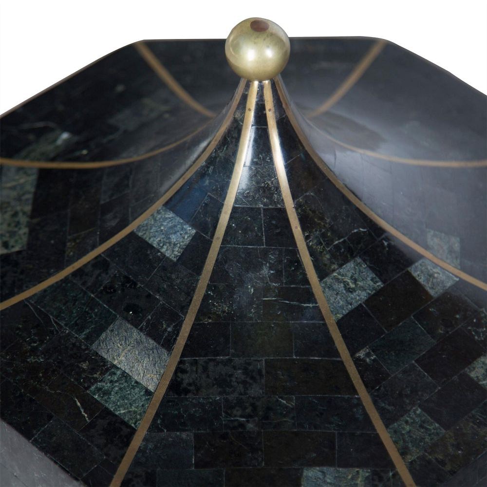 Pair of Tessellated Stone and Brass Boxes DA3057029