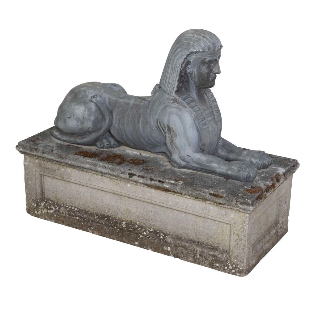 Late 19th Century Lead Sphinx GA0311483