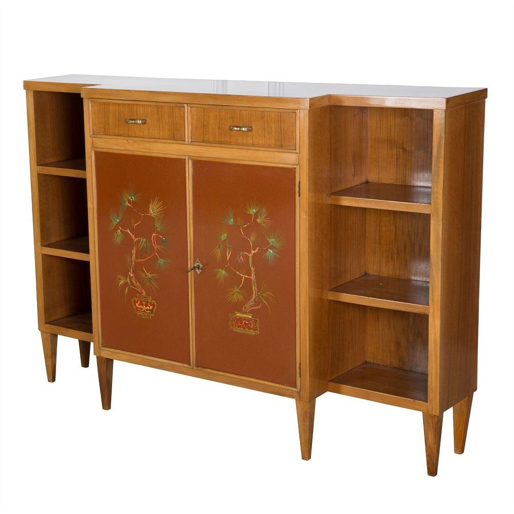Pair of 20th Century Walnut Bookcases BK5258203